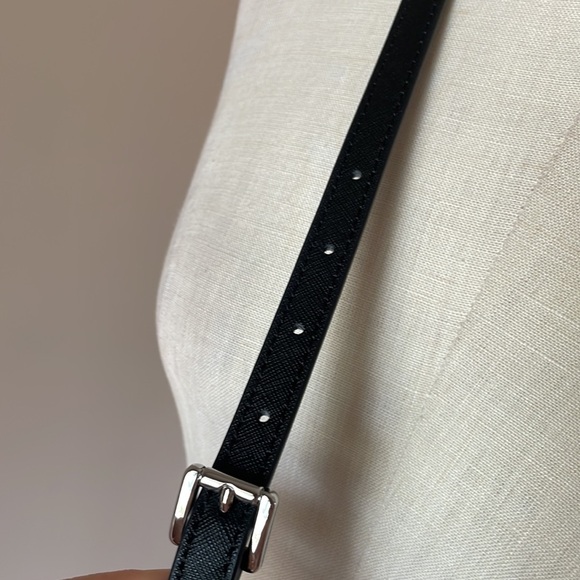 NWT MICHAEL KORS Jet Set Travel large  messenger CROSSBODY BAG blk gray pockets - Picture 3 of 17